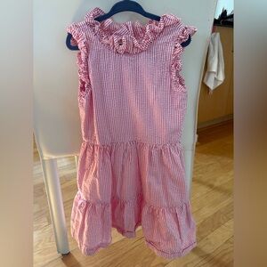 Polo Ralph Lauren Striped Seersucker Dress, Sz 6, Pink/White